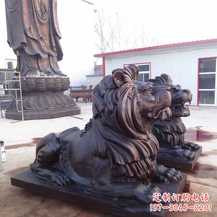 保定纯铜汇丰狮子雕塑