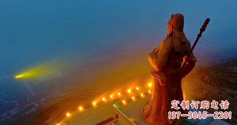 保定精美关公雕塑 林景观玻璃钢雕塑