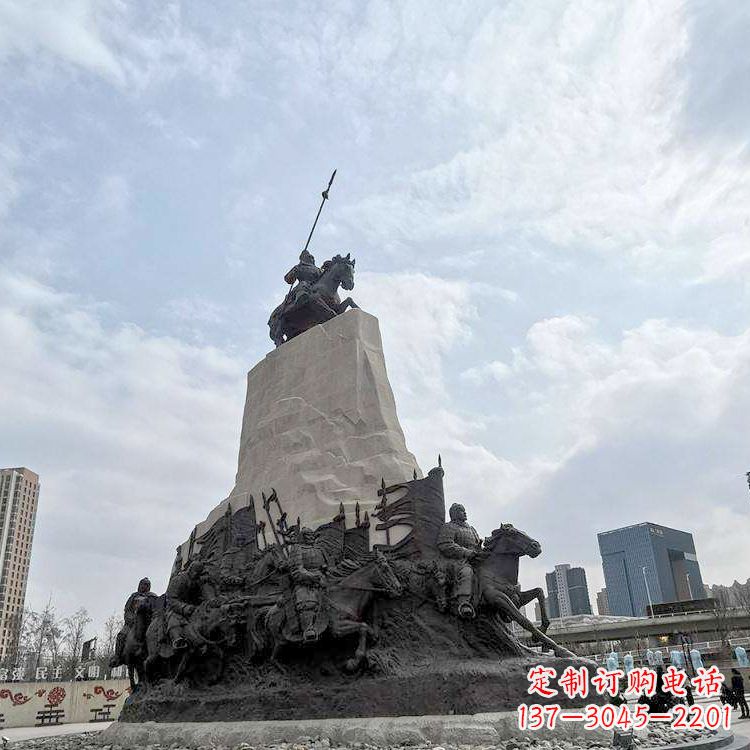保定精美西汉名将石雕像——荣耀霍去病