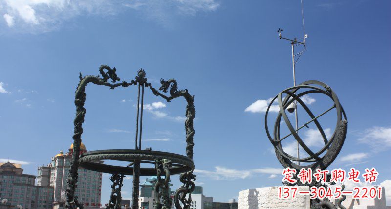 保定中领雕塑浑天仪雕塑 铜雕景观构筑