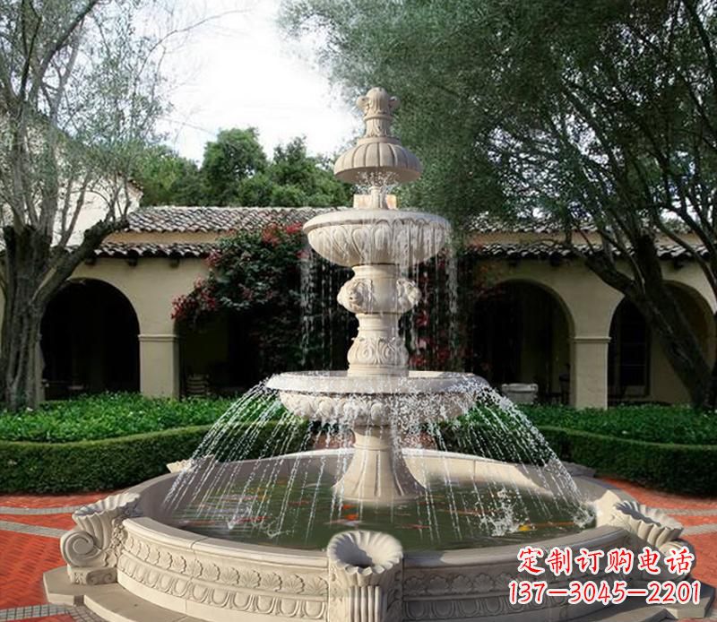 保定大型景观喷泉石雕 (2)