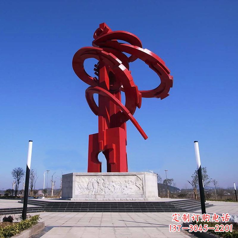 保定精美龙形不锈钢景观雕塑