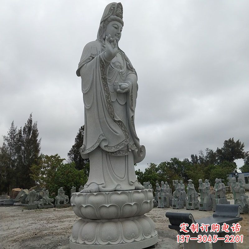 保定高端青石观音雕塑