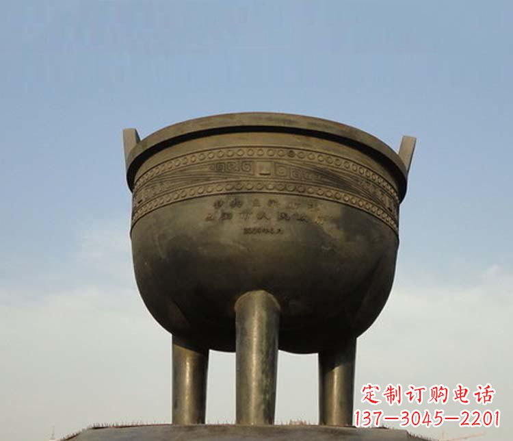 保定精美铜香炉雕塑