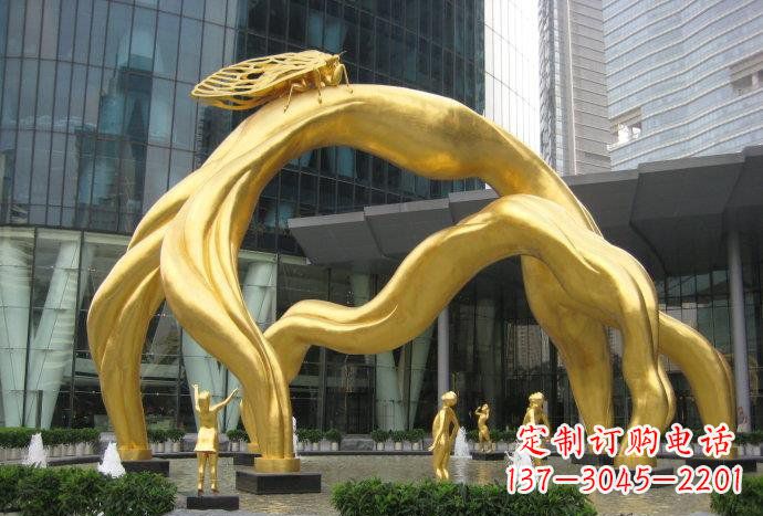 保定大型树枝铜雕艺术景观