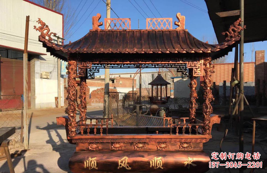 保定大型铜雕香炉