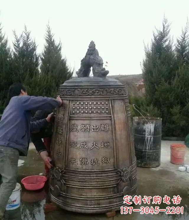 保定大型铜钟寺庙铜雕