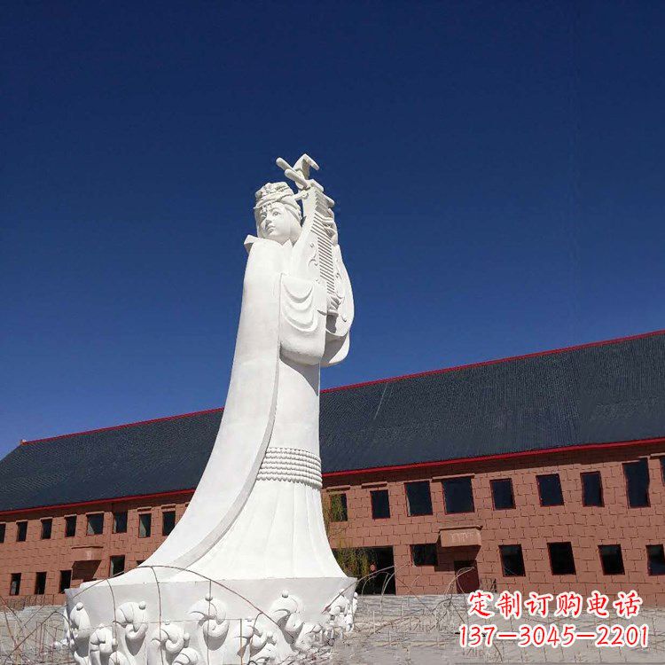 保定大型中国古代四大美女之王昭君出塞石雕塑