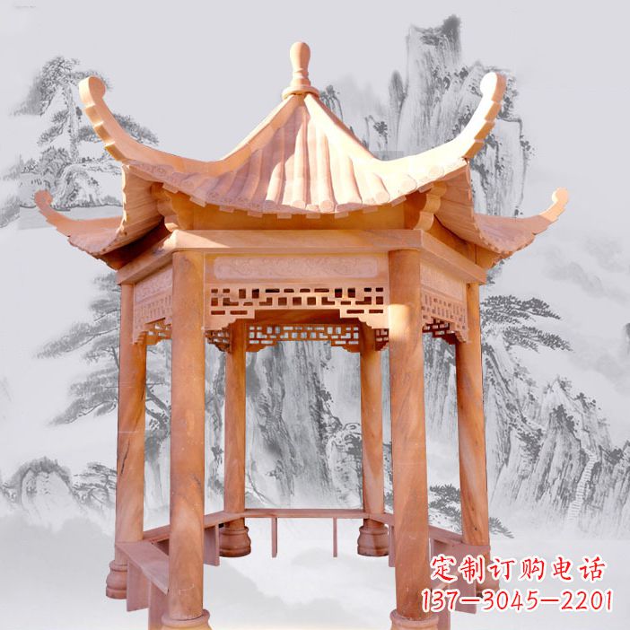 保定单层大理石凉亭