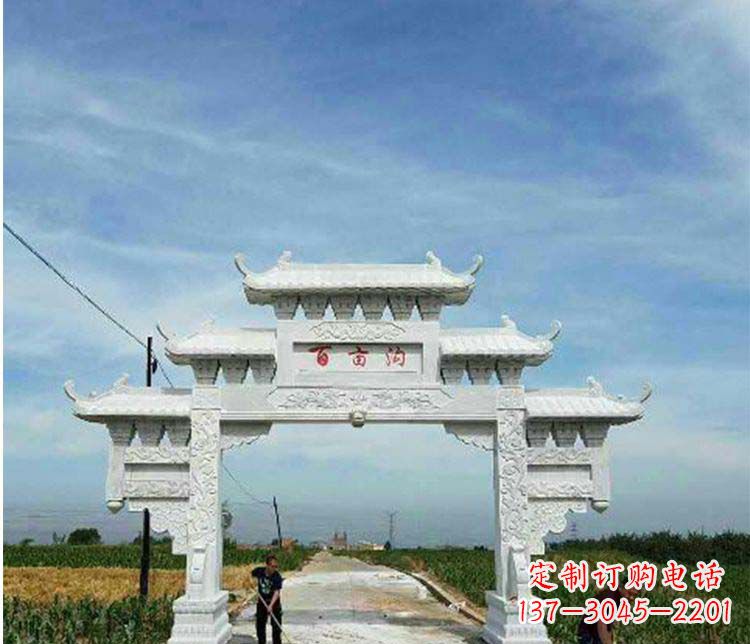 保定西方风格石牌坊石雕