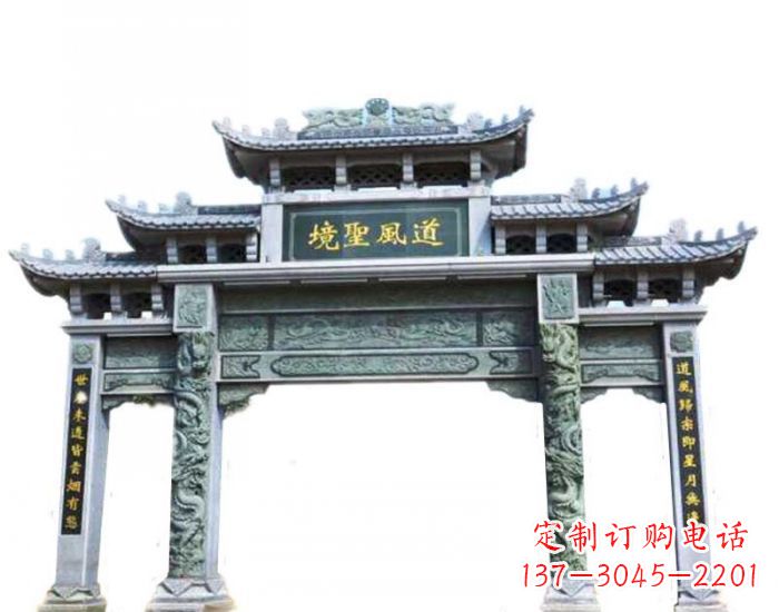保定精美石雕牌坊雕塑，为贵客营造至尊荣耀