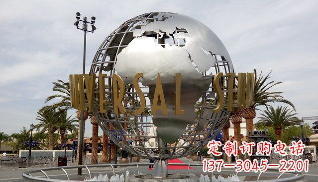 保定中领雕塑——不锈钢地球雕塑