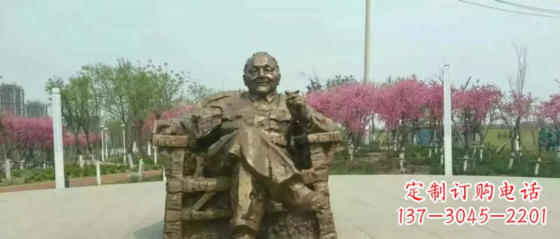 保定中领雕塑邓小平坐式铜雕