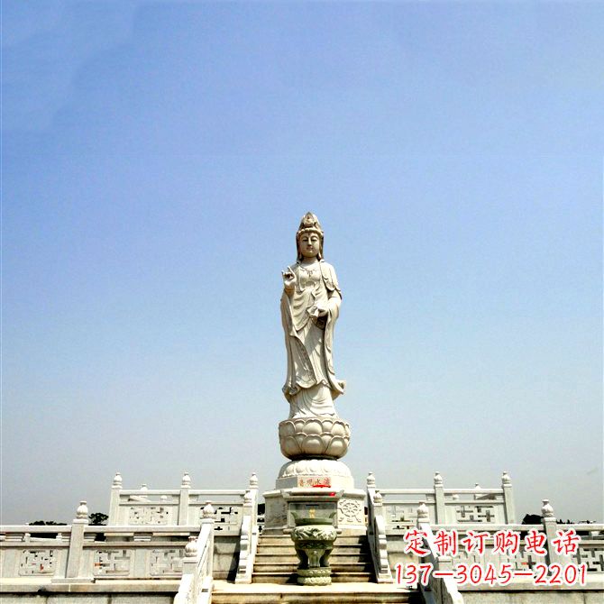 保定观音大型石雕景观雕塑