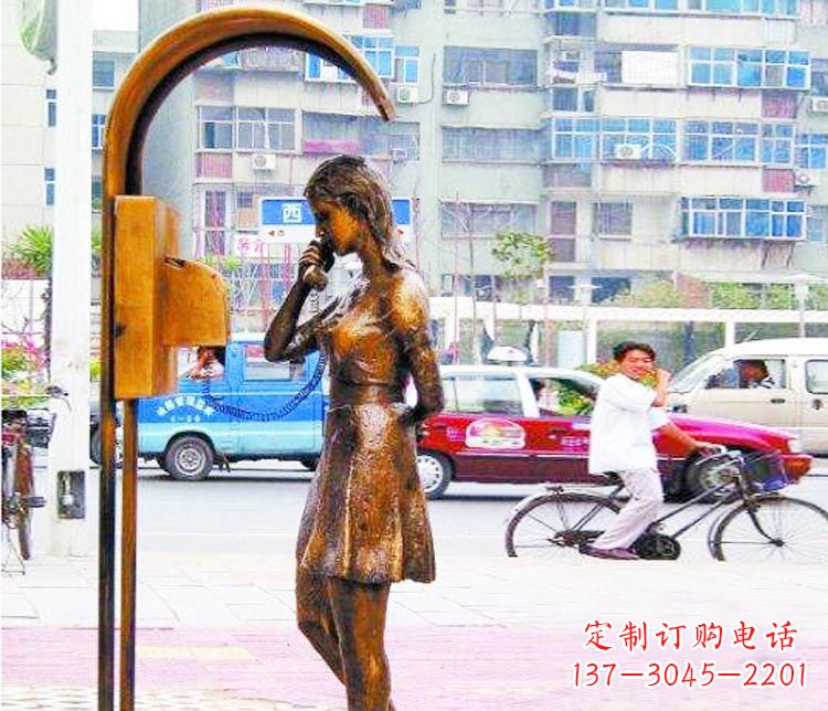 保定女孩铜雕塑——艺术的象征