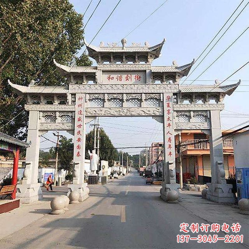 保定牌坊雕塑-精致的艺术精品