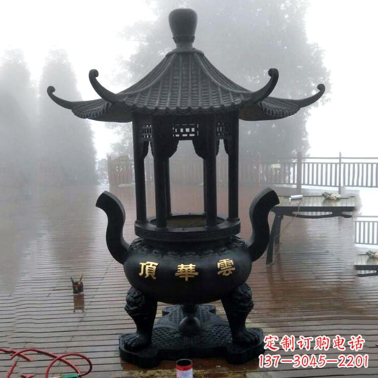 保定精美青铜香炉雕塑