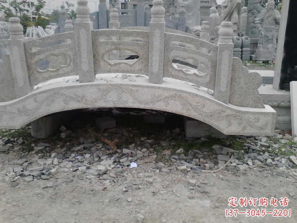 保定雕刻小型石桥 拱形石雕桥园林 庭院专用_198
