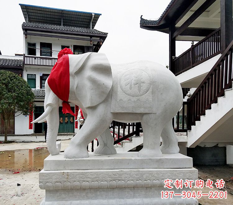 保定精致大象雕塑
