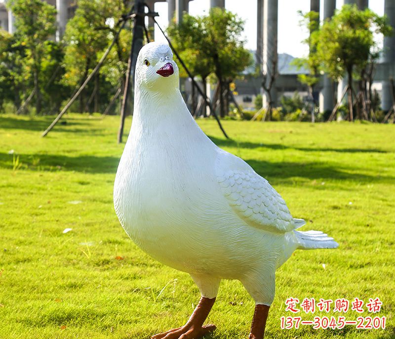 保定雕塑和平鸽