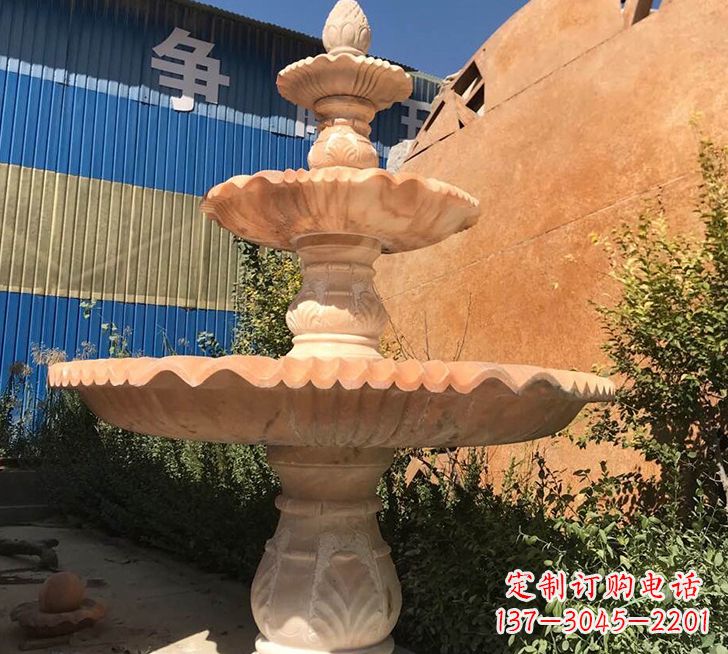 保定跌水盆喷泉石雕