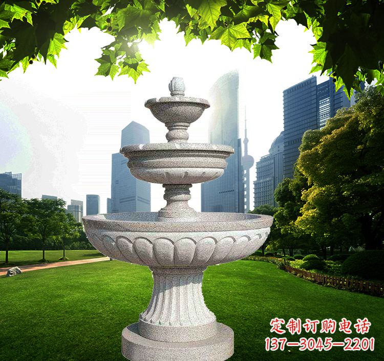 保定跌水盆石喷泉雕塑