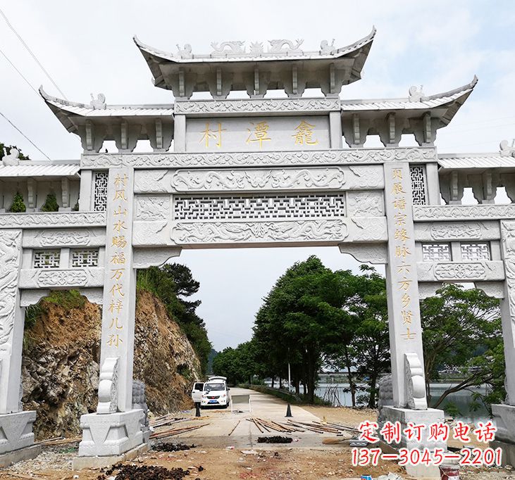 保定东夏侯石牌坊雕塑专业的定制雕塑制作商