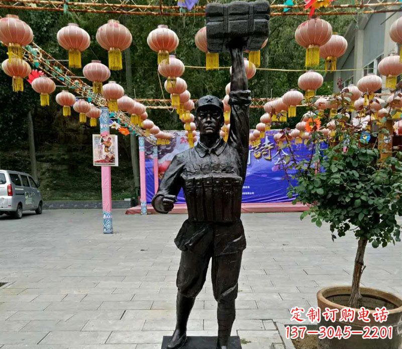 保定董存瑞铜雕