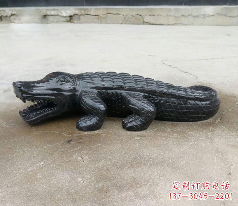 保定动物鳄鱼景观石雕