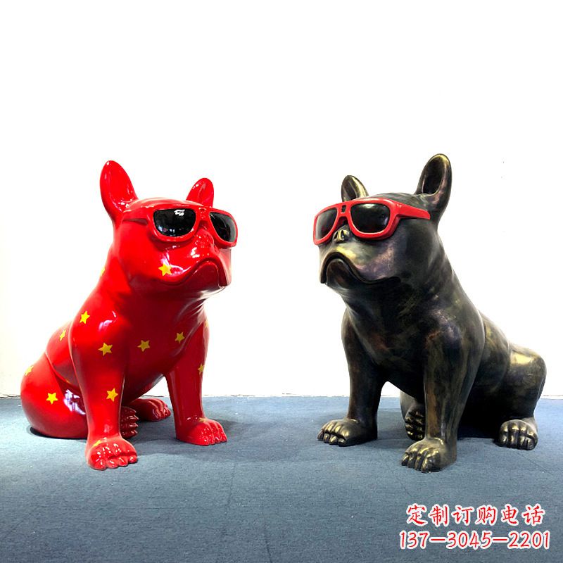 保定斗牛犬雕塑摆件