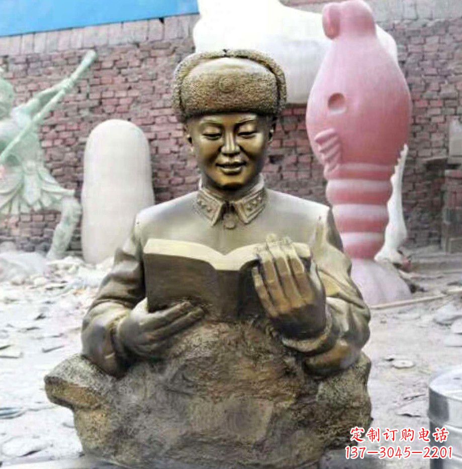 保定中领雕塑精美雷锋铜雕塑