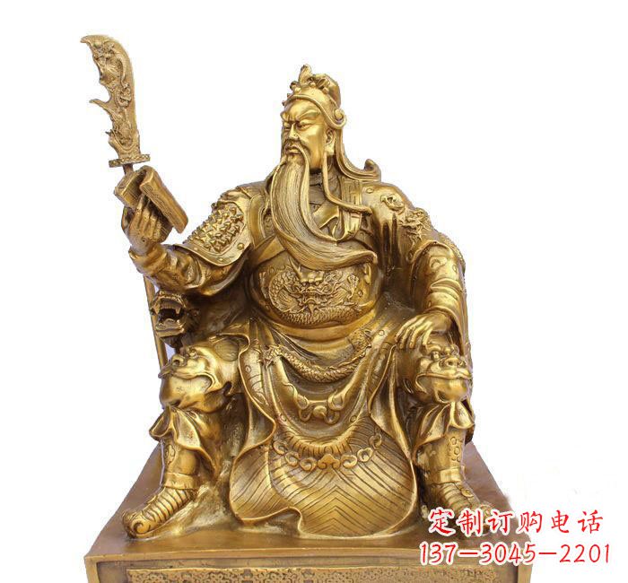保定精美关公铜雕