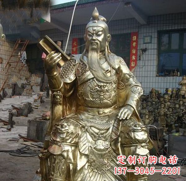 保定关公武财神铜雕定制