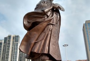 保定珍贵的雕塑艺术--诸葛亮卧龙先生