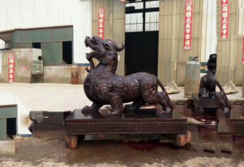 保定独角兽铸铜雕塑—精雕细琢的艺术瑰宝