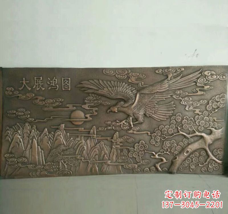 保定精致锻铜老鹰雕塑