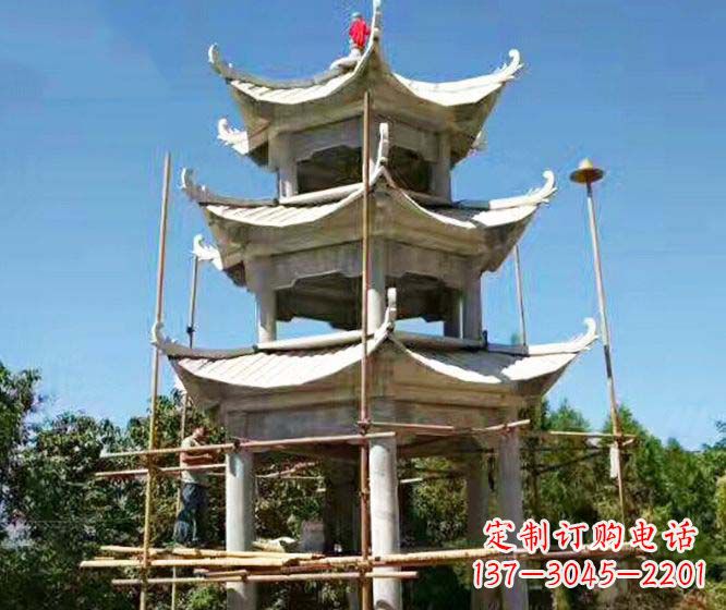保定精美古典凉亭石雕