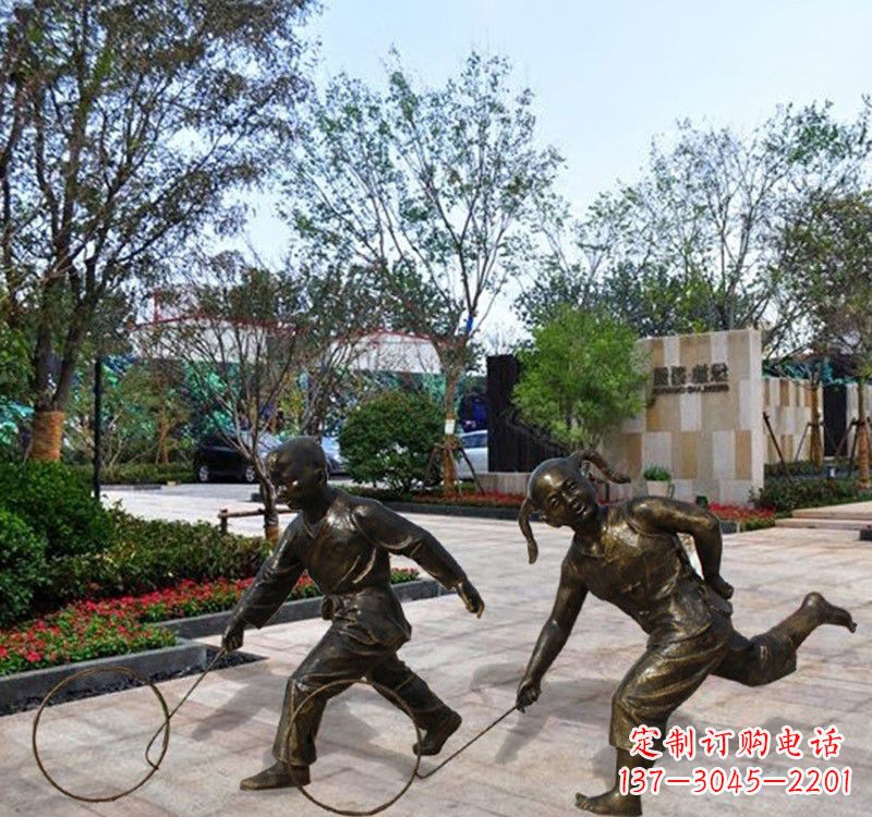 保定铜雕塑为孩子带来欢乐