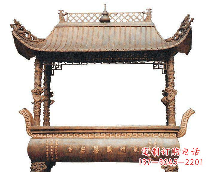 保定精美香炉铜雕