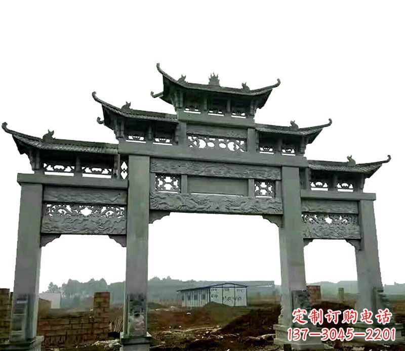 保定中领雕塑精美牌坊石雕,高品质时尚艺术