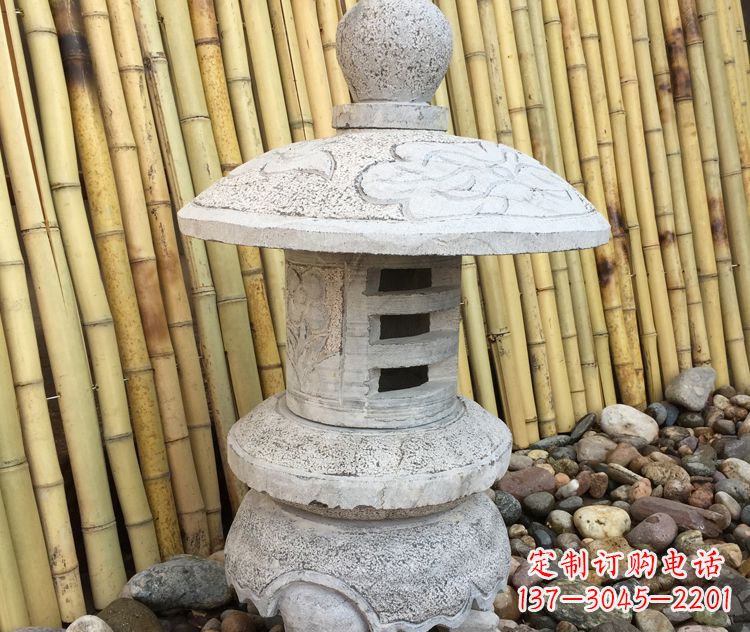保定仿古公园照明灯笼石雕
