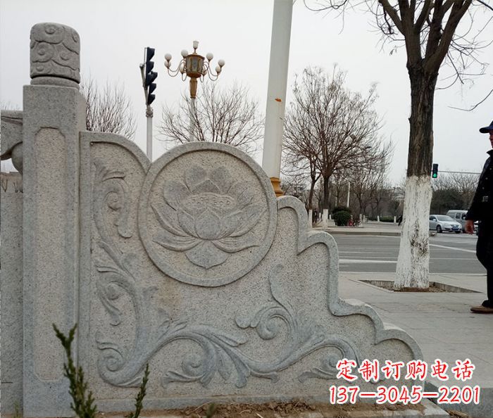 保定仿古护城河石栏板