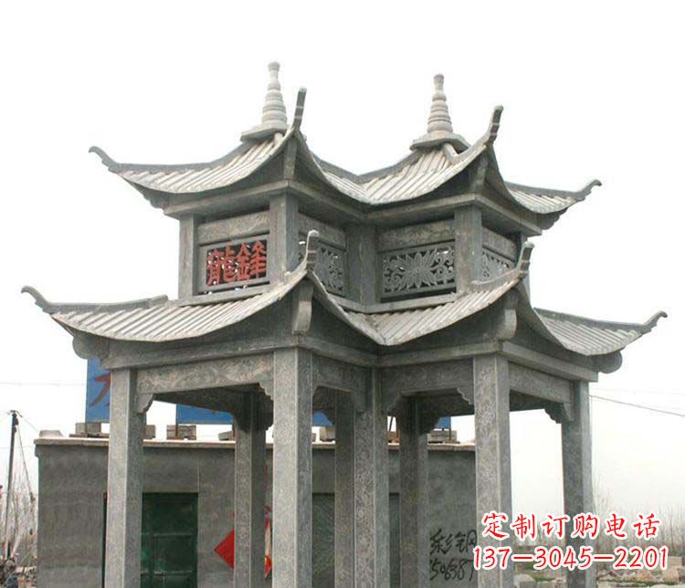 保定仿古凉亭石雕