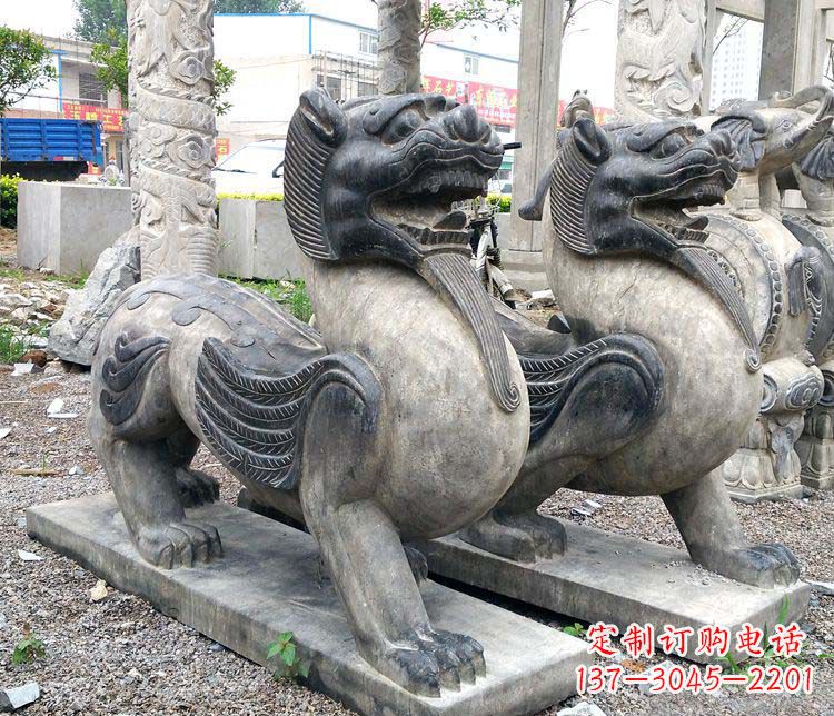 保定仿古貔貅门口招财石雕