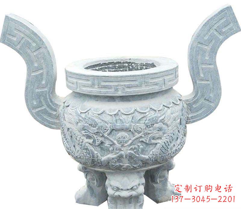 保定精美仿古香炉石雕