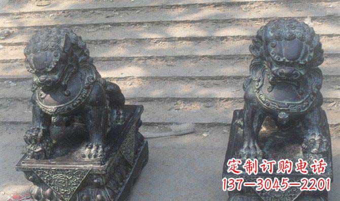保定艺术级仿古狮子铜雕