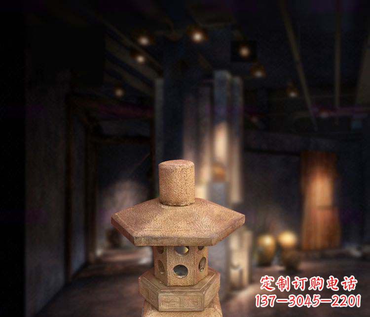 保定精美仿古石灯雕塑