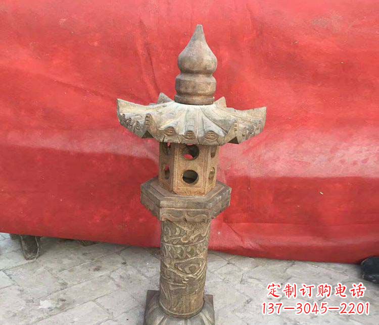 保定仿古石灯公园石雕 (2)