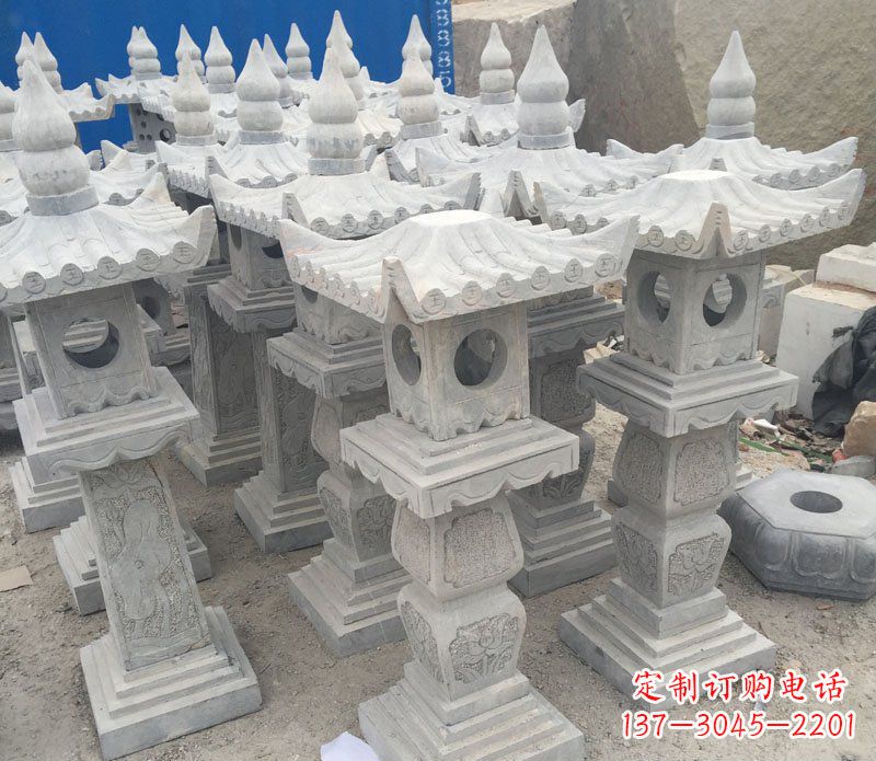 保定仿古石灯园林景观石雕