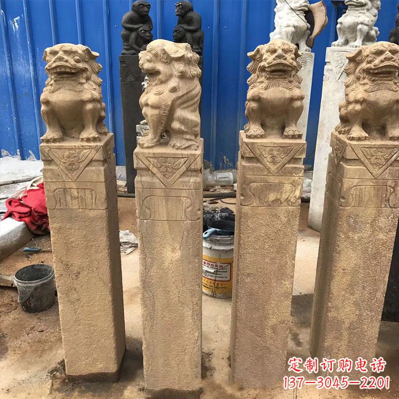保定仿古拴马桩石雕塑——傅雕你的精美时光